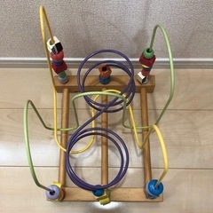 木のおもちゃ ビーズコースター　ルーピングの画像