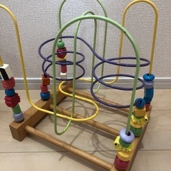 木のおもちゃ ビーズコースター　ルーピングの画像