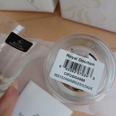 ROYAL DOULTON ロイヤルドルトン
グラス　フュージョンアイス　オールドファッション　ペアグラス　二個入り　ロックグラス　酒器の画像