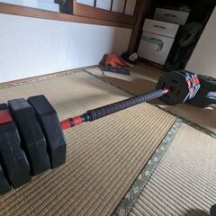【Field GYM】ダンベル×2 可変式 計50kg バーベル...