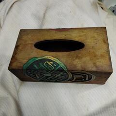 昔のティッシュ　入れ　　大きい