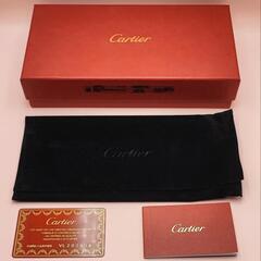 カルティエ　長財布　札入れ　キャビアスキン　箱など備品付きの画像