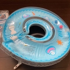 スイマーバうきわ首リング　ブルー