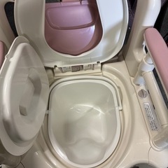 ポータブルトイレ 安寿FX-CP 介護用品 簡易トイレ 中古 ピンクの画像