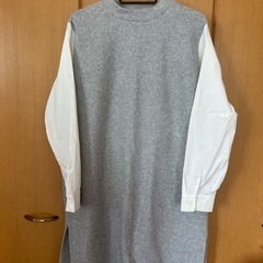 54.グレーのワンピース