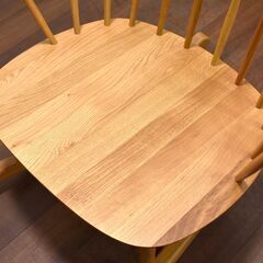≪yt1385ジ≫ アウトレット家具 ワイドロッキングチェア 試作サンプル スポークチェア/オカムラ/シェアードスペース/ウィンザー 60415-04の画像