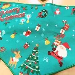 犬 バンダナ 2枚セット クリスマスの画像