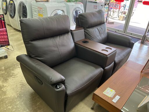 【値下げしました】ヤマダ電機 2P電動ソファ YES140006 センターユニットタイプ No.1213● ※現金、クレジット、スマホ決済対応※