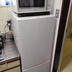 冷蔵庫、電子レンジセット