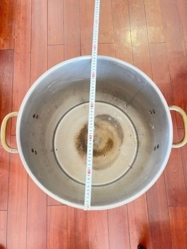 調理器具 厚板ステンレス鍋　寸胴鍋 45cm 取手銅製