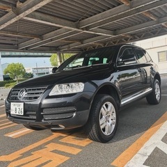 4万キロ台　トゥアレグ V6 3.2 エアサス　ナビ　黒革　ETC
