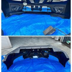 日産 ADバン VY12 純正 フロントバンパー 62022 5UN0H　中古　フォグランプレスの画像