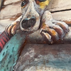 ブリキ　アート　インテリア　オブジェ　　の画像