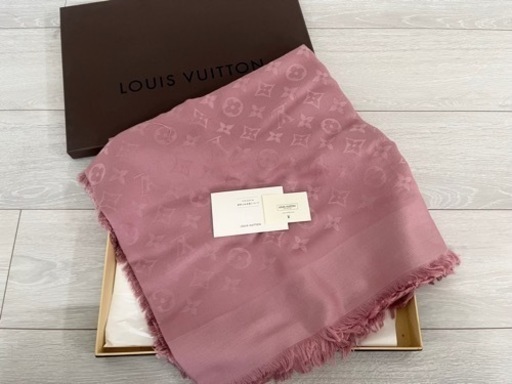 【正規品・未使用・美品】(箱付き)LOUIS VUITTON ルイヴィトン モノグラム 大判ストール ピンク
