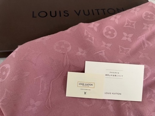 【正規品・未使用・美品】(箱付き)LOUIS VUITTON ルイヴィトン モノグラム 大判ストール ピンク