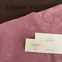 【大幅値下げ】20,000→15,000【正規品・未使用・美品・箱付き】LOUIS VUITTON ルイヴィトン モノグラム 大判ストール ピンクの画像