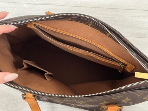 【正規品】LOUIS VUITTON ルイヴィトン モノグラム カバメゾ  ショルダーバッグ A4サイズ収納可 大きめバッグ 小旅行に