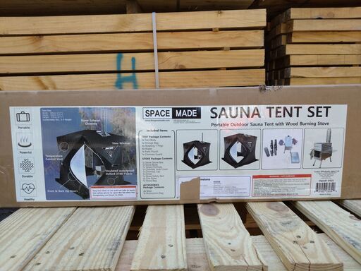 【元展示品・使用感無し・完備品】サウナテント ストーブ付き