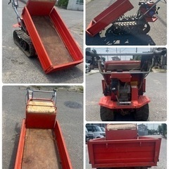 最終値下げ　筑水　チクスイ　キャニコム　BFP302 運搬車　クローラー　手動　ダンプ　200kg 最大2.7馬大　ピンクレディの画像