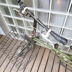 カゴ付き HUMMER折りたたみ自転車の画像