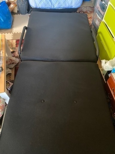 二つ折りシングルベッド　家具 ベッド シングルベッド