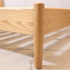 人気のunico(ウニコ)のSOLKシリーズ ダブルベッドフレームです！！ラタンの素材感が魅力のナチュラルなスタイル。丸みを持たせた、やさしい印象で、北欧インテリアのアクセントにも♪の画像