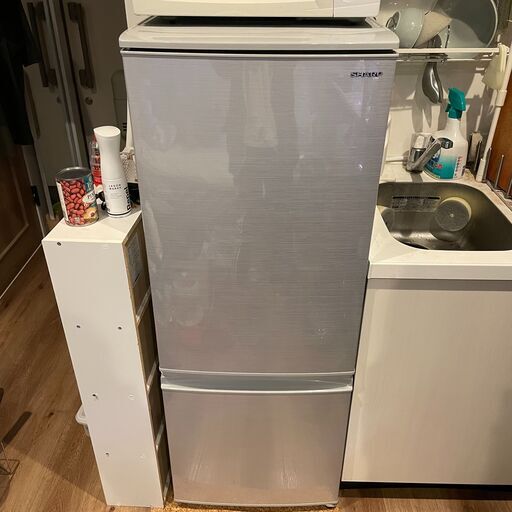 シャープ SHARP 冷蔵庫(幅48.0cm) 167L つけかえどっちもドア 2ドア シルバー系 SJ-D17F-S