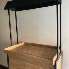 【美品】店舗什器　テント付きワゴン