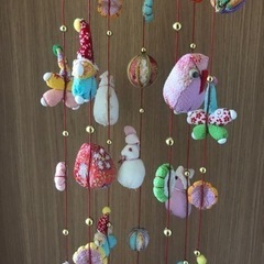 吊るし雛　吊るし飾り　ひな祭り　　飾り物　郷土玩具　和飾り　民芸品　工芸品手作りの画像