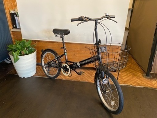 【前後タイヤ新品！】20インチ折りたたみ自転車