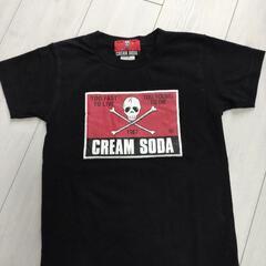 決まりました❗クリームソーダ角ドクロキッズ黒Ｔシャツ