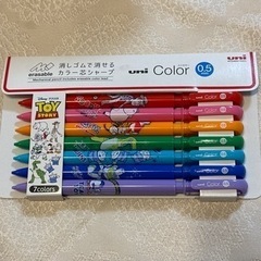 【新品】トイストーリー　消しゴムで消せるカラー芯シャープペン　7...