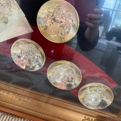 開運☆七福神  扇子に鶴  盃に七福神 急ぎですの画像