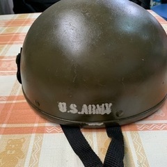 ミリタリーUS.ARMYバイク用半キャップヘルメット③の画像