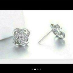 j←←←m10-17  刻印/ブリリアントゴージャスフラワーピアスの画像