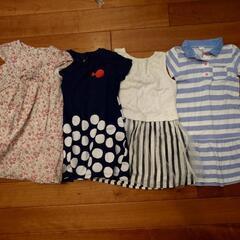 UNIQLO、組曲、デザインTシャツワンピース110　４点セット