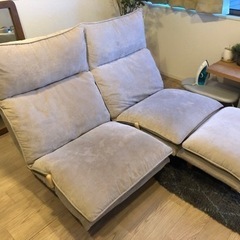 家具 ソファ 1人掛け2つ オットマン1つ セット