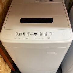 ☆中古￥12,800！IRIS OHYAMA　5.0kg洗濯機　家電　2023年製　IAW-T504型　幅54㎝ｘ奥行54㎝ｘ高さ84㎝　【BF069】