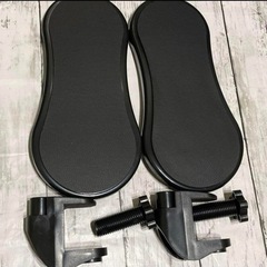 デスク用  コンピューター  アームレスト  2個入り ブラック パソコンの画像