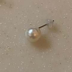 片耳ピアス フィッシュ 魚 蝶 ちょうちょ パールの画像