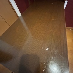 【終了】収納棚付き デスク テーブル 幅105cm  の画像