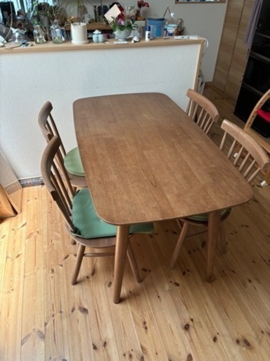 【お話中】ニトリ ダイニングテーブルセット　家具 ダイニングセット