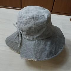 帽子　レディース　グレーの画像