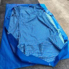 中古  プール 2.2×1.5×0.6 カバーあり インテックス  INTEX フレームプール  レクタングルプールの画像