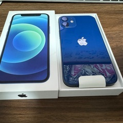 美品】iPhone 12 mini 128GB 青SIMフリー おまけ付き