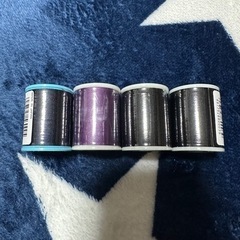 ミシン糸 フジックス レジロン 黒  紫 シャッペスパン 手芸 ...
