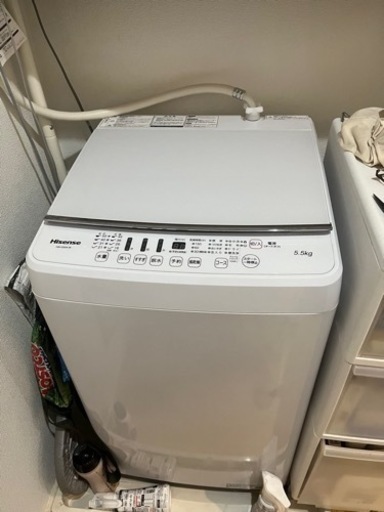HW-G55A-W 全自動洗濯機 ホワイト [洗濯5.5kg /乾燥機能無 /上開き]