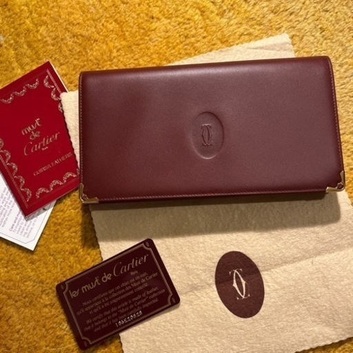 未決まりました使用Cartierカルティエ　ボルドー長財布