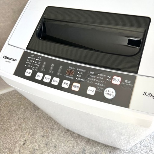 ☑︎ご成約済み? Hisense 一人暮らし洗濯機 5.5kg✨ ゆとりのあるサイズ⭕️