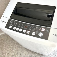 ☑︎ご成約済み🤝 Hisense 一人暮らし洗濯機 5.5kg✨ ゆとりのあるサイズ⭕️の画像